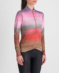 SPORTFUL Langarm Fahrradtrikot für den Winter - FLOW SUPERGIARA THERMAL - Rosa/Braun