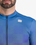 SPORTFUL Langarm Fahrradtrikot für den Winter - ROCKET THERMAL - Blau/Lila