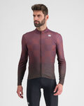 SPORTFUL Langarm Fahrradtrikot für den Winter - ROCKET THERMAL - Lila