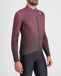 SPORTFUL Langarm Fahrradtrikot für den Winter - ROCKET THERMAL - Lila