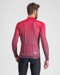 SPORTFUL Langarm Fahrradtrikot für den Winter - ROCKET THERMAL - Rot/Lila
