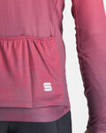 SPORTFUL Langarm Fahrradtrikot für den Winter - ROCKET THERMAL - Rot/Lila
