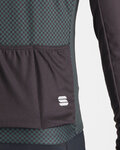 SPORTFUL Langarm Fahrradtrikot für den Winter - CHECKMATE THERMAL - Schwarz/Grün