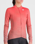 SPORTFUL Langarm Fahrradtrikot für den Winter - ROCKET THERMAL - Rosa