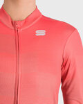 SPORTFUL Langarm Fahrradtrikot für den Winter - ROCKET THERMAL - Rosa