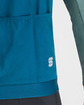 SPORTFUL Langarm Fahrradtrikot für den Winter - SUPERGIARA THERMAL - Blau/Grün
