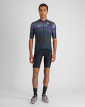 SPORTFUL Kurzarm Fahrradtrikot - FLOW SUPERGIARA - Grau/Blau