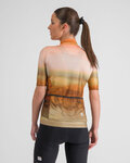 SPORTFUL Kurzarm Fahrradtrikot - FLOW SUPERGIARA - Braun/Beige