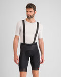 SPORTFUL Kurze Fahrradhose mit Trägern - FIANDRE - Schwarz
