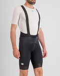 SPORTFUL Kurze Fahrradhose mit Trägern - FIANDRE - Schwarz