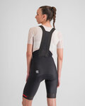 SPORTFUL Kurze Fahrradhose mit Trägern - FIANDRE - Schwarz