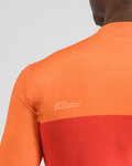 SPORTFUL Langarm Fahrradtrikot für den Winter - PISTA THERMAL - Rot/Orange