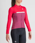 SPORTFUL Langarm Fahrradtrikot für den Winter - PISTA THERMAL W - Rosa
