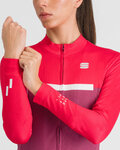 SPORTFUL Langarm Fahrradtrikot für den Winter - PISTA THERMAL W - Rosa