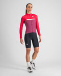 SPORTFUL Langarm Fahrradtrikot für den Winter - PISTA THERMAL W - Rosa
