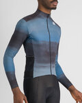 SPORTFUL Langarm Fahrradtrikot für den Winter - FLOW SUPERGIARA THERMAL - Blau