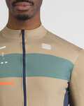 SPORTFUL Langarm Fahrradtrikot für den Winter - BREAKOUT SUPERGIARA THERMAL - Grün/Blau/Orange