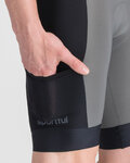 SPORTFUL Kurze Fahrradhose mit Trägern - SUPERGIARA 2 - Grau/Schwarz