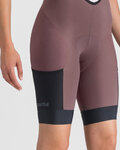 SPORTFUL Kurze Fahrradhose mit Trägern - SUPERGIARA 2 W - Lila
