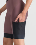 SPORTFUL Kurze Fahrradhose mit Trägern - SUPERGIARA 2 W - Lila