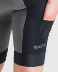 SPORTFUL Kurze Fahrradhose mit Trägern - SUPERGIARA 2 - Grau
