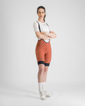 SPORTFUL Kurze Fahrradhose mit Trägern - GIARA 2 - Orange