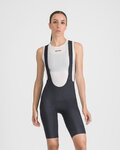 SPORTFUL Kurze Fahrradhose mit Trägern - PULSE W - Schwarz