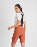 SPORTFUL Kurze Fahrradhose mit Trägern - PULSE - Orange