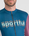 SPORTFUL Kurzarm Fahrradtrikot - SUPERGIARA LOGO - Blau/bordeaux