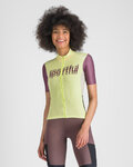 SPORTFUL Kurzarm Fahrradtrikot - SUPERGIARA LOGO W - Gelb/bordeaux