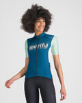 SPORTFUL Kurzarm Fahrradtrikot - SUPERGIARA LOGO W - Blau/Grün
