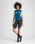 SPORTFUL Kurzarm Fahrradtrikot - SUPERGIARA LOGO W - Blau/Grün