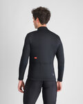 SPORTFUL Langarm Fahrradtrikot für den Winter - CLASSIC THERMAL - Schwarz