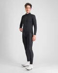 SPORTFUL Langarm Fahrradtrikot für den Winter - CLASSIC THERMAL - Schwarz