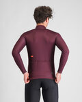 SPORTFUL Langarm Fahrradtrikot für den Winter - CLASSIC THERMAL - bordeaux