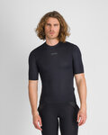 SPORTFUL Kurzarm Fahrrad-Shirt - MERINO LAYER - Schwarz