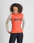 SPORTFUL Langarm Fahrradtrikot für den Winter - SUPERGIARA LOGO THERMAL W - Orange/Grau