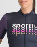 SPORTFUL Kurzarm Fahrradtrikot - SUPERGIARA LOGO 2 - Blau/Lila