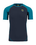 KARPOS Kurzarm Fahrrad-Shirt - LAVAREDO - Schwarz/Blau