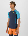 KARPOS Kurzarm Fahrrad-Shirt - LAVAREDO - Schwarz/Blau