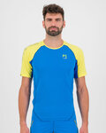 KARPOS Kurzarm Fahrrad-Shirt - LAVAREDO - Blau/Gelb