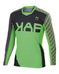 KARPOS Langarm Fahrradtrikot für den Sommer - JUMP - Grün/Grau
