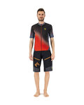 KARPOS Kurzarm Fahrradtrikot - JUMP - Rot/Schwarz