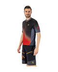 KARPOS Kurzarm Fahrradtrikot - JUMP - Rot/Schwarz