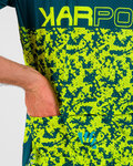 KARPOS Kurzarm Fahrradtrikot - JUMP - Gelb/Blau