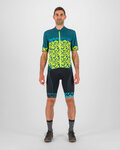 KARPOS Kurzarm Fahrradtrikot - JUMP - Gelb/Blau