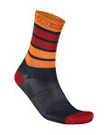 KARPOS Klassische Fahrradsocken - VERVE - Blau/Orange/Rot