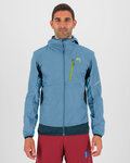 KARPOS Winddichte Fahrradjacke - LOT EVO - Hellblau/Schwarz