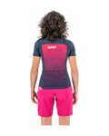 KARPOS Kurzarm Fahrradtrikot - VERVE EVO W - Blau/Rosa