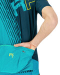 KARPOS Kurzarm Fahrradtrikot - GREEN FIRE - Türkis
